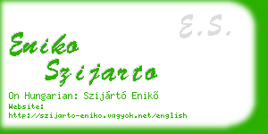 eniko szijarto business card